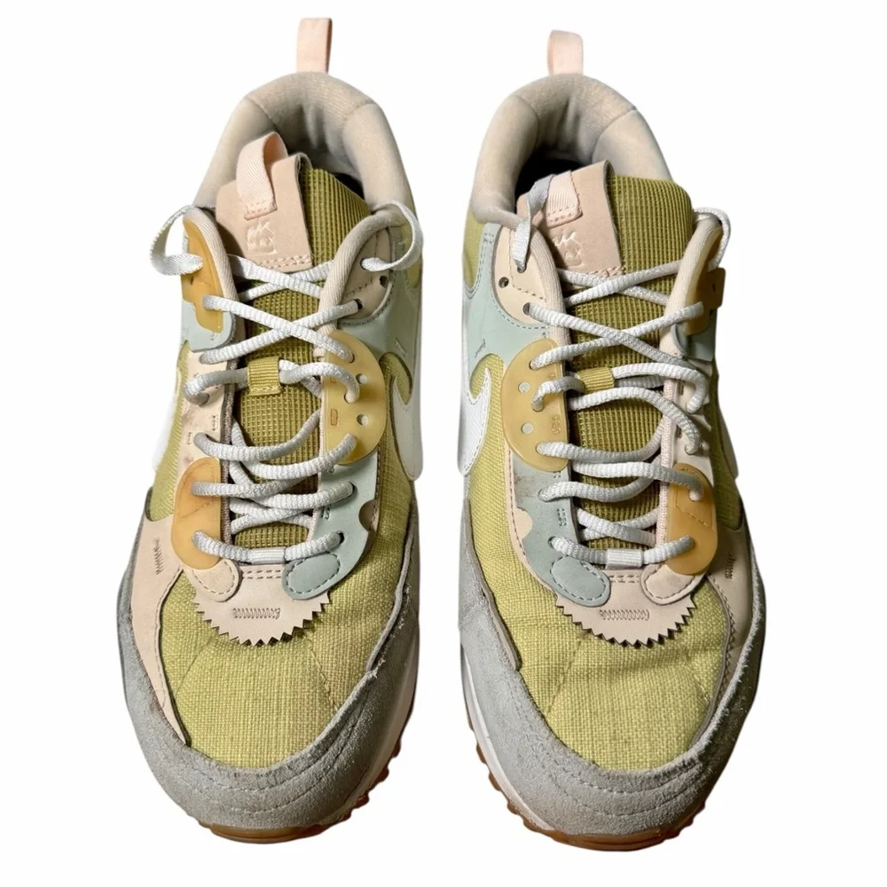 Nike Air Max 90 Futura Buff Gold‎ Summit White Shoes Womens Size 10 DV7190-700
